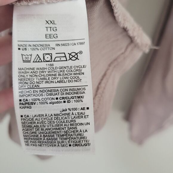 Old Navy Light Purple Pink Cotton Long Sleeve Size XXL - Picture 3 of 4